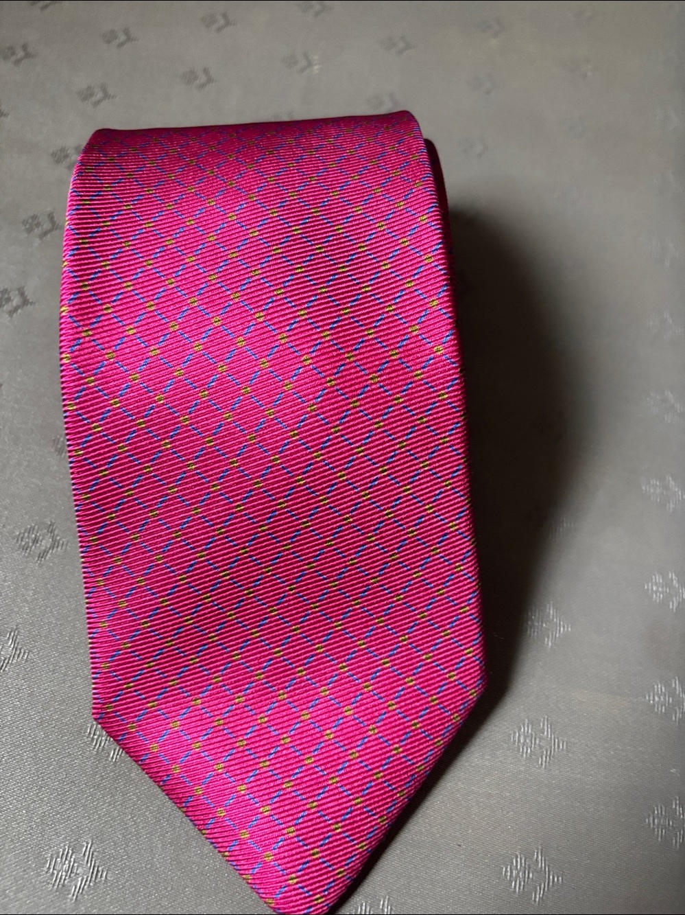 Brooks Brothers Pink Patterned Silk Tie